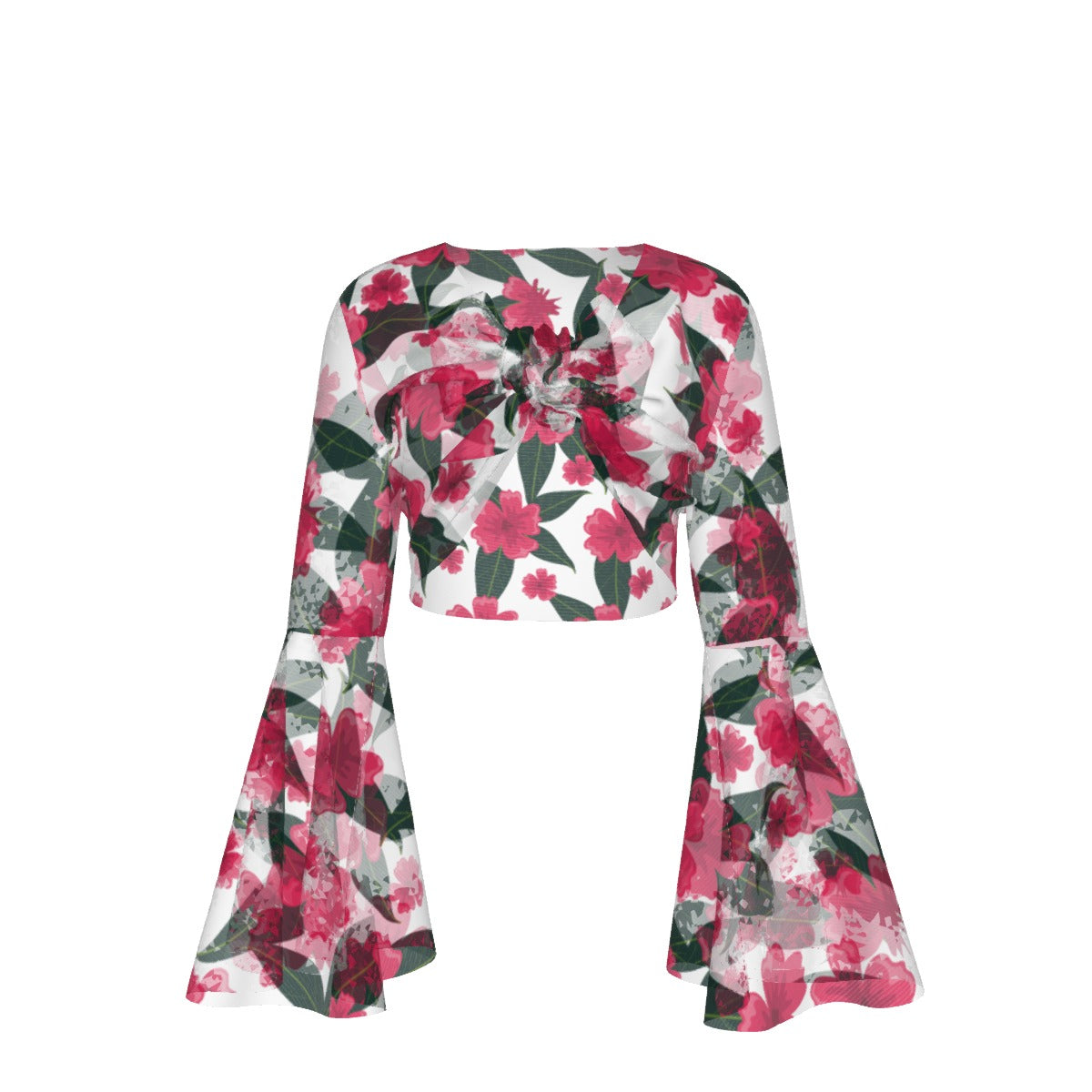 Hibiscus Blossom All-Over Print Women’s Blouse – Tropical Floral Style