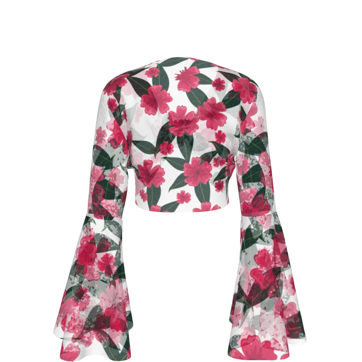 Hibiscus Blossom All-Over Print Women’s Blouse – Tropical Floral Style