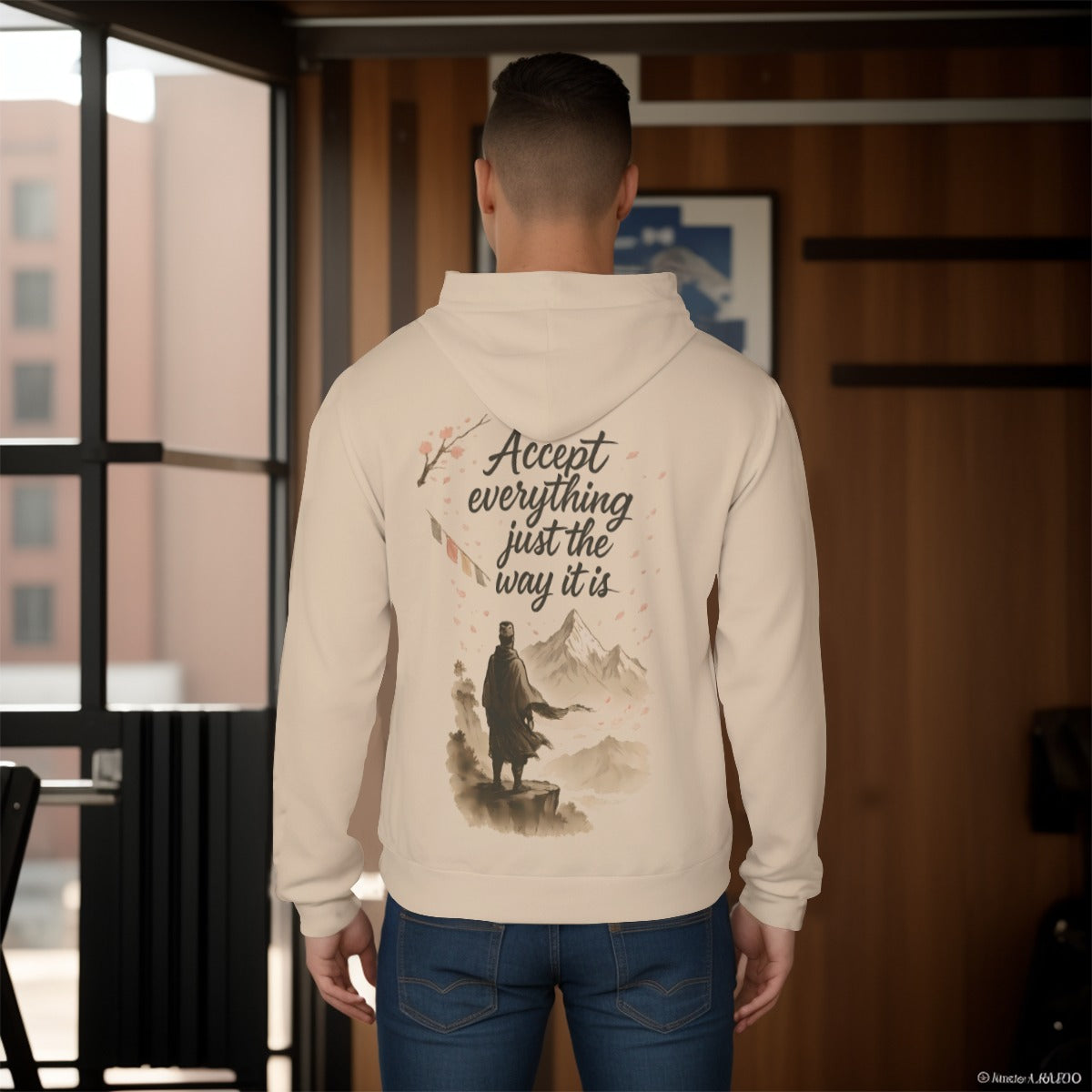 "Accept Everything Just the Way It Is" – Inspirational Scuba Hoodie