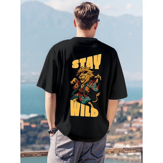 Stay Wild — Chill Lion Graphic Tee (US ONLY)