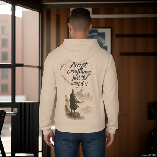 "Accept Everything Just the Way It Is" – Inspirational Scuba Hoodie
